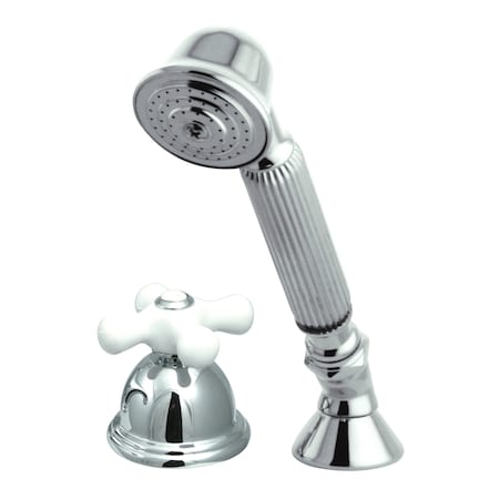 Kingston Brass Tub Filler Faucet, Polished Chrome, Deck KSK3351PXTR